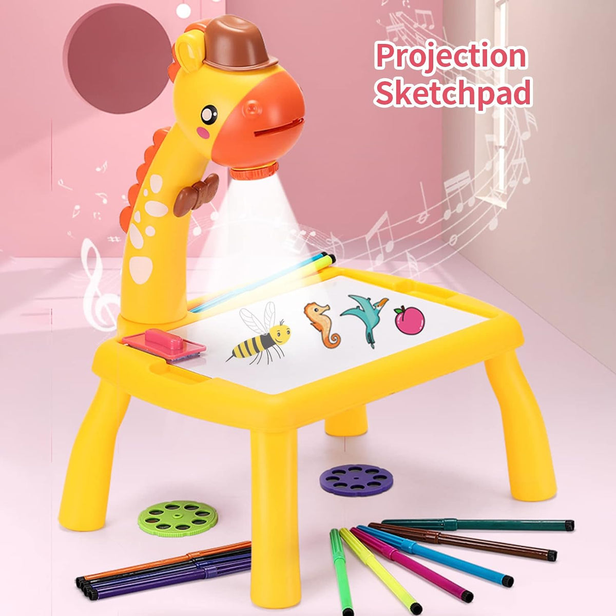 Kids Projector Painting Desk - Drawing Table