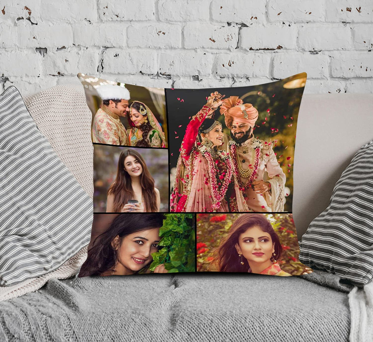 Giftlok Personalized Special Theme Cushion With Filler | 12*12 Inch