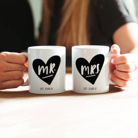 Customize Mr. And Mrs. Mug For Couple