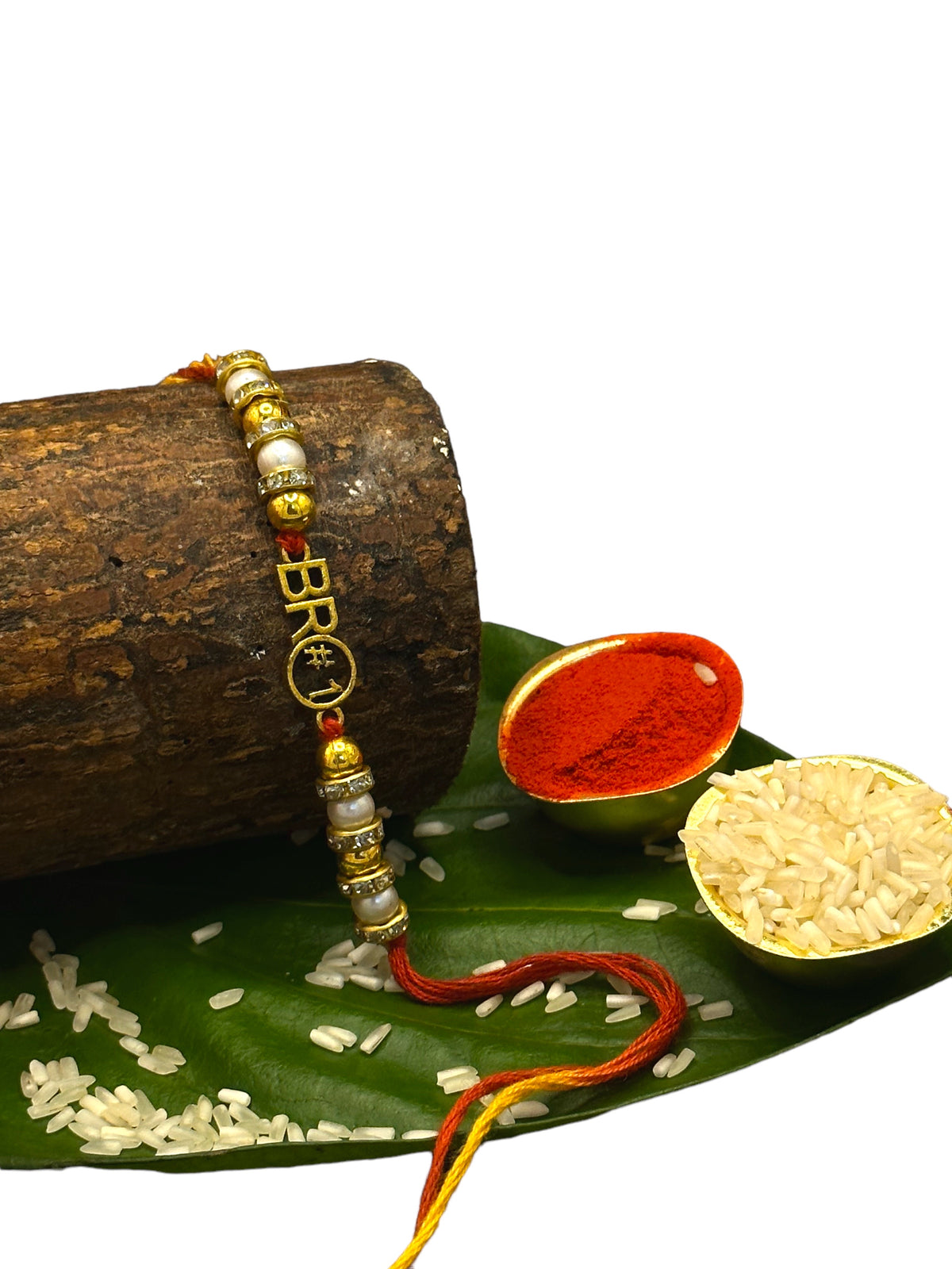 Raksha Bandhan Special Rakhi Set (1 X Rakhi, 1 X Roli And Chawal )