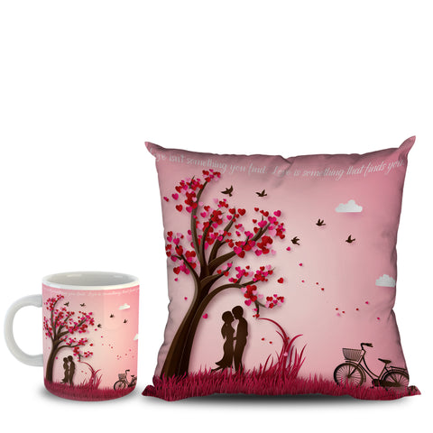 Cushion and Mug combo  for Couple