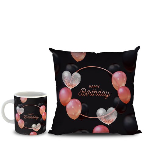 Cushion and Mugs combo  for Birthday