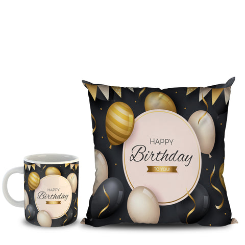 Cushion and Mugs combo  for Birthday