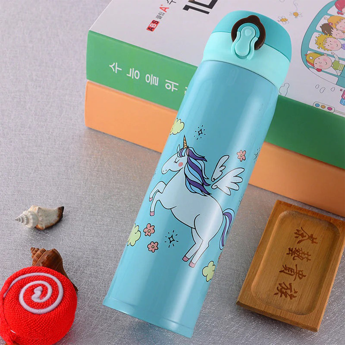 Stainless Steel -Unicorn Vacuum Insulated Water Bottle