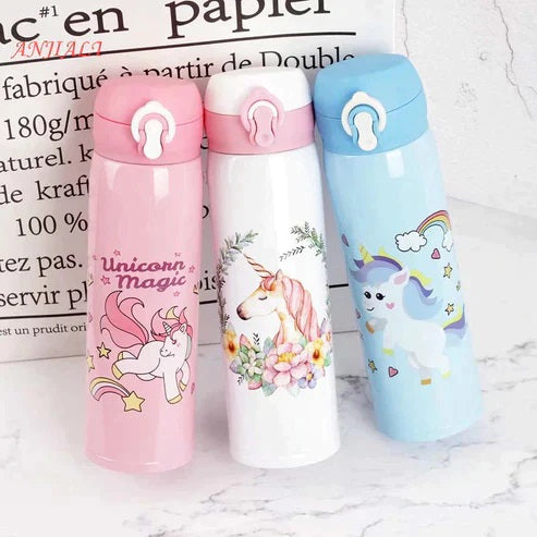 Stainless Steel -Unicorn Vacuum Insulated Water Bottle