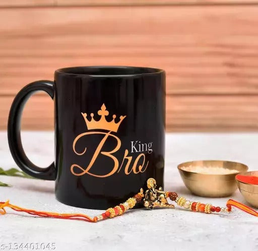 Rakhi Combo of 1 Rakhi Roli Chawal and Mug Raksha Bandhan Gifts For Your Loving Brother.