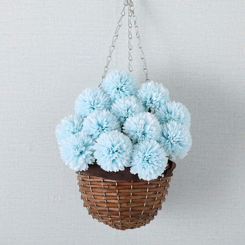 Artificial Chrysanthemum Ball Hydrangea Flower Stick for Home, Office, Bedroom, Balcony, Living Room Decoration.