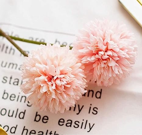 Artificial Chrysanthemum Ball Hydrangea Flower Stick for Home, Office, Bedroom, Balcony, Living Room Decoration.